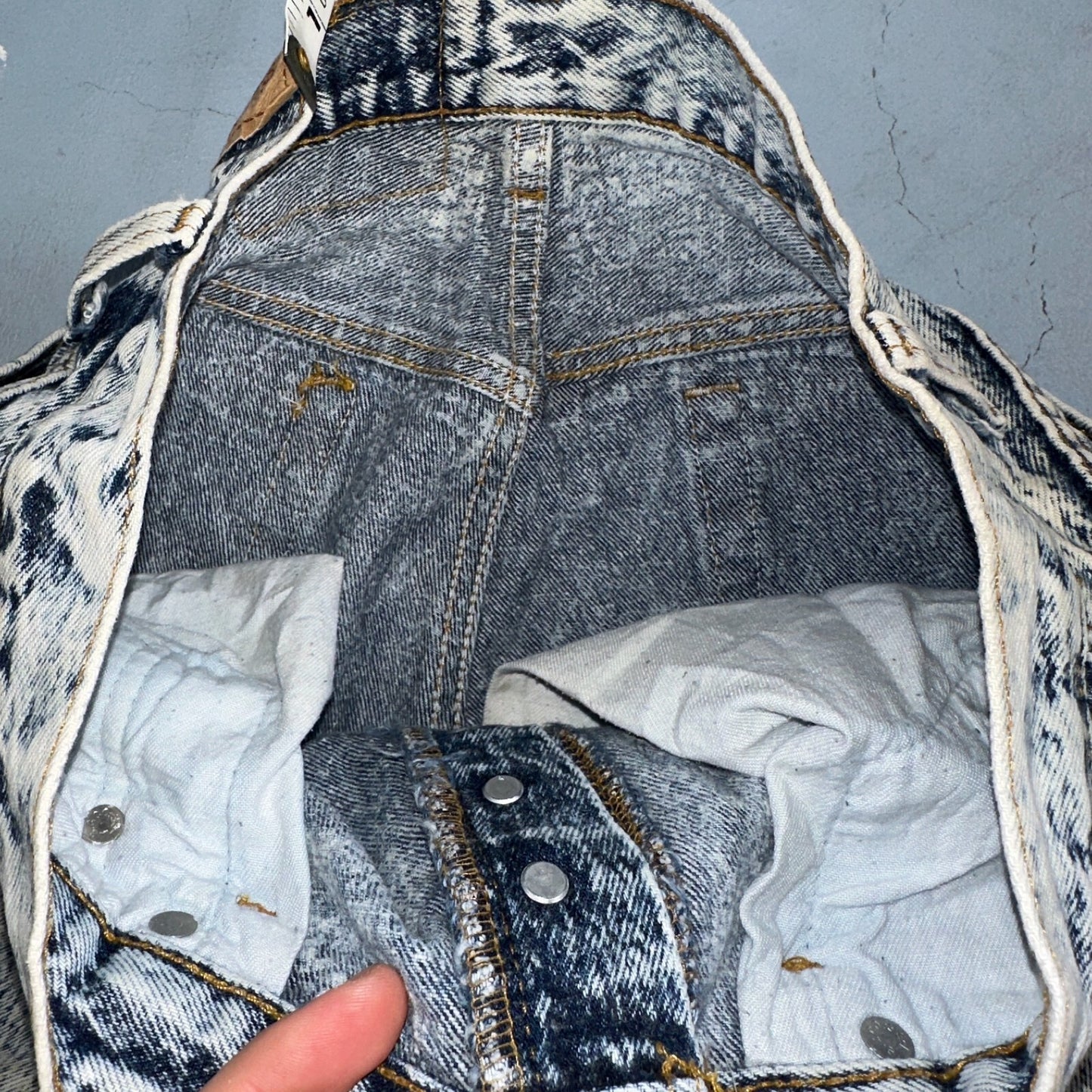 Levis 501 Vintage 80s USA XX Straight Leg Jeans Blue Acid Wash 30x34 Act 28x32