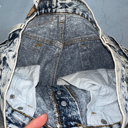 Levis 501 Vintage 80s USA XX Straight Leg Jeans Blue Acid Wash 30x34 Act 28x32