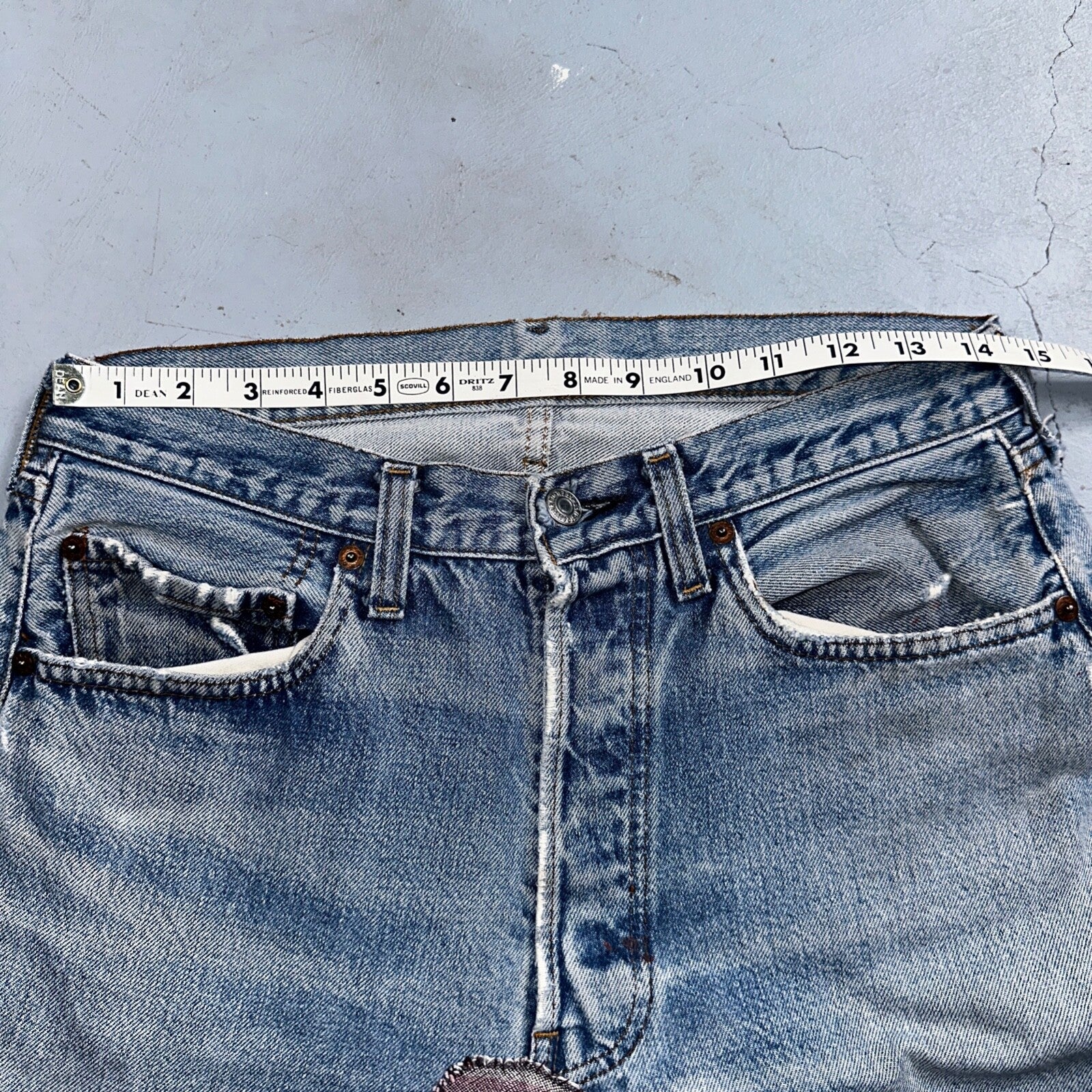 Levis 501 Vintage 80s Redline Selvedge USA XX Jeans Light Wash 1980s Act 29x28