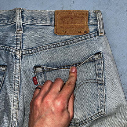 Levis 501 Vintage 80s Redline Selvedge USA XX Jeans Light Wash 1980s Act 30x26