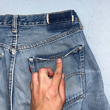 Levis 501 Big E Vintage 60s Redline Selvedge USA XX 1960s Jeans 66 Act 28x28
