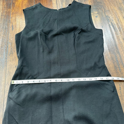 Vintage USA Rockabilly Womens Dress Skirt 60s 70s Top Black Wool Stained