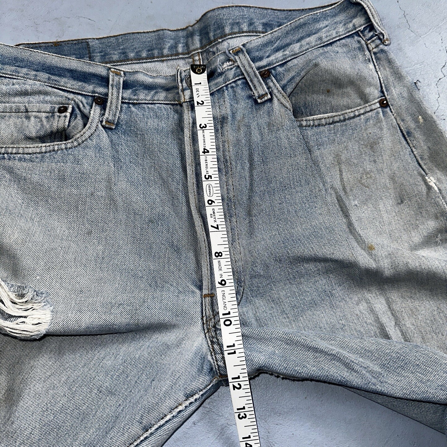 Levis 501 Vintage 80s Redline Selvedge USA XX Jeans Light Wash 36x31 Act 33x28