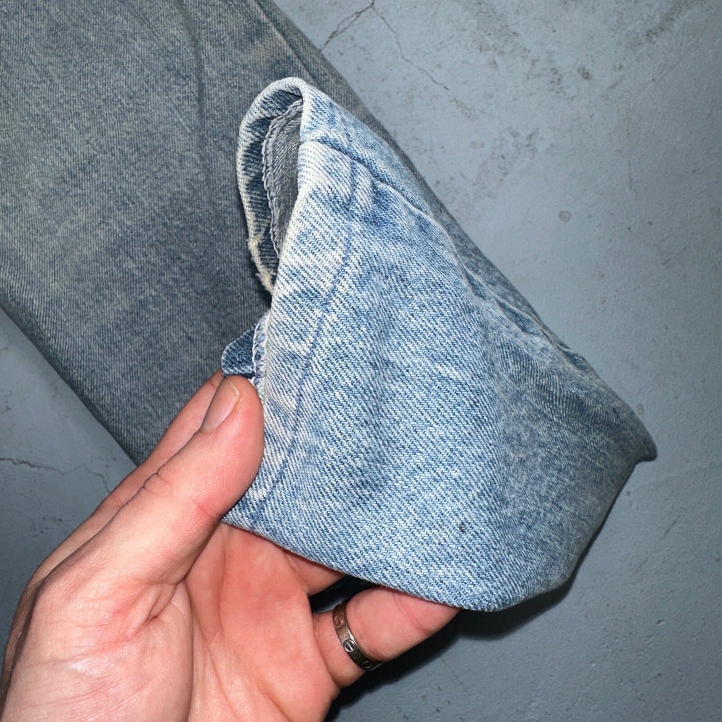 Levis 501 Vintage 80s Redline Selvedge USA XX Jeans Light Wash Skinny Act 29x32