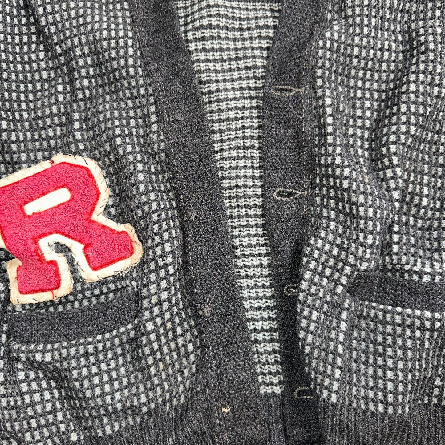 VTG Jantzen Textured Cardigan Adult XL Sweater 1950s Rockabilly No Buttons R