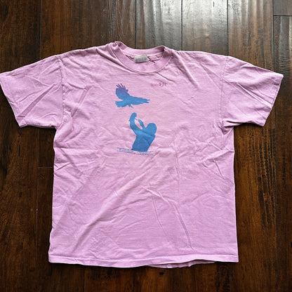 Free Flight 80s Vintage T Shirt Bandon Oregon Portland Eagle Art Love Abstract