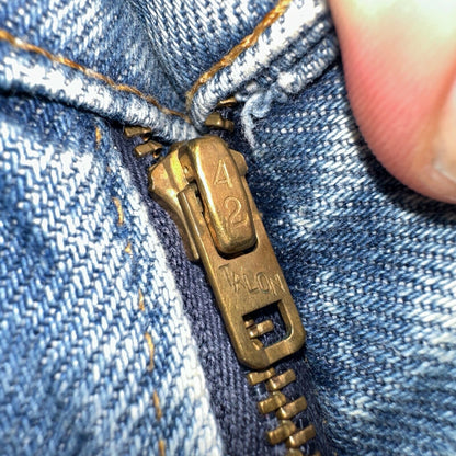 Levis 517 Vintage 80s USA Orange Tab Bootcut Flare Blue Worn Jeans Act 34x26