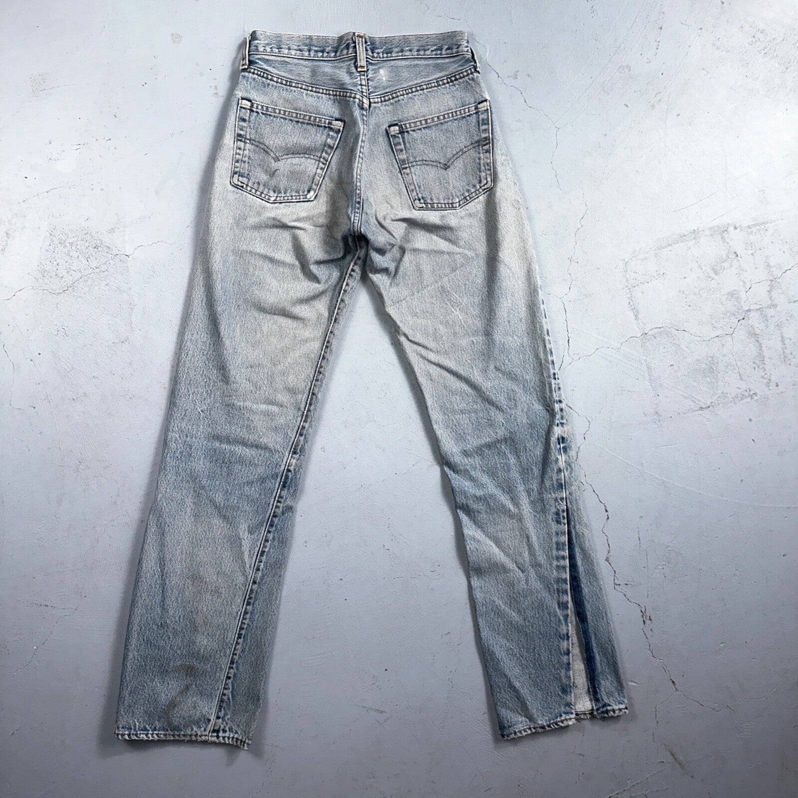 Levis 501 Vintage 80s Redline Selvedge USA XX Jeans Light Wash 28x36 Act 26x31