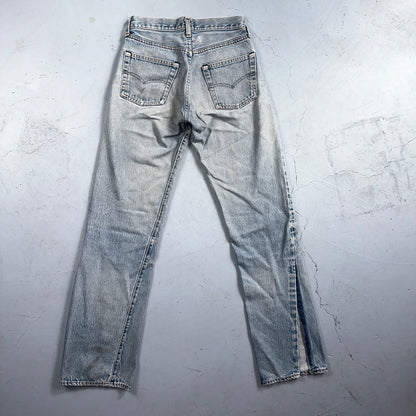 Levis 501 Vintage 80s Redline Selvedge USA XX Jeans Light Wash 28x36 Act 26x31