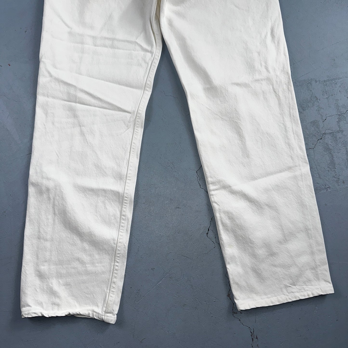 Levis 501 Vintage 80s USA XX Straight Leg Jeans White Light Wash 38x32 Act 35x31