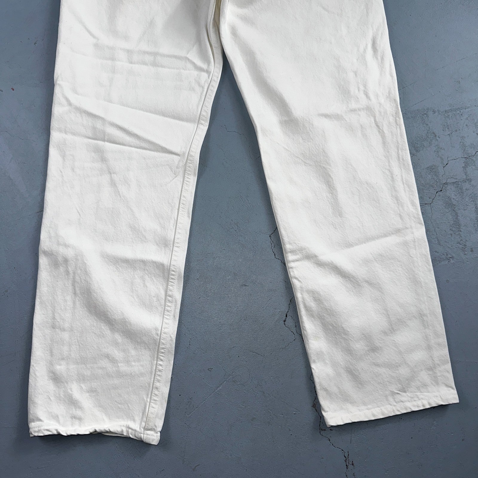 Levis 501 Vintage 80s USA XX Straight Leg Jeans White Light Wash 38x32 Act 35x31