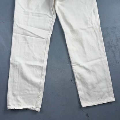 Levis 501 Vintage 80s USA XX Straight Leg Jeans White Light Wash 38x32 Act 35x31