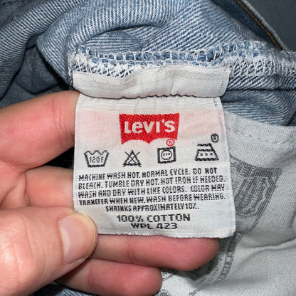 Levis 501 Vintage 90s XX Straight Leg Jeans Y2K Light Wash 36x34 Act 33x29