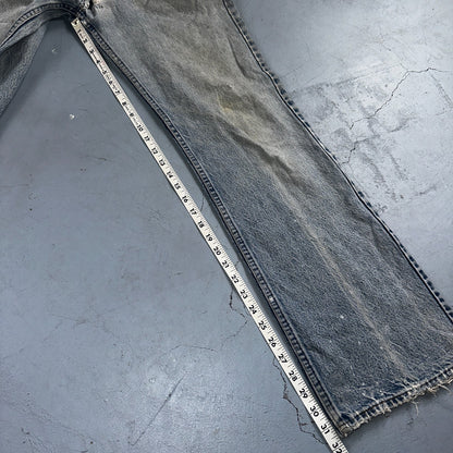 Levis 517 Vintage 80s USA Orange Tab Bootcut Flare Blue Worn Jeans Act 34x31