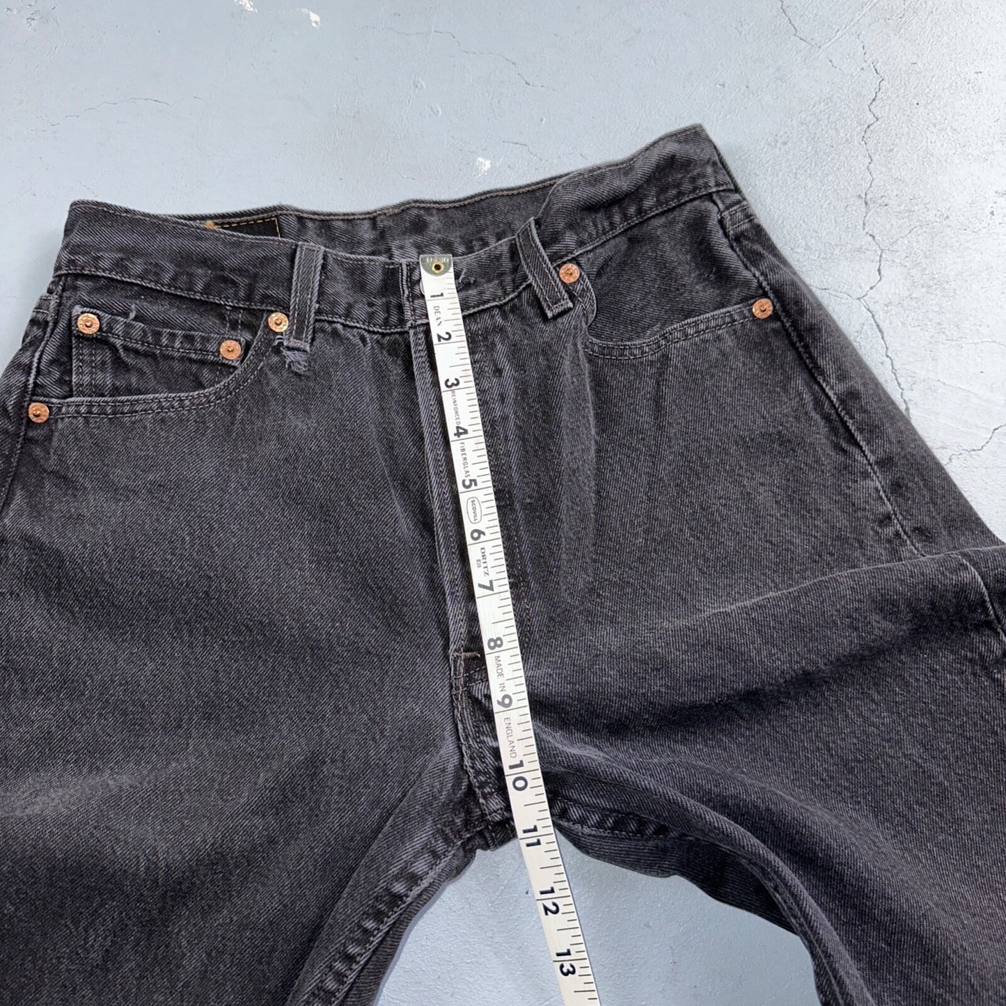 Levis 501 Vintage 90s Mexico Straight Leg Jeans 30x32 Y2K Dark Wash Act 27x30