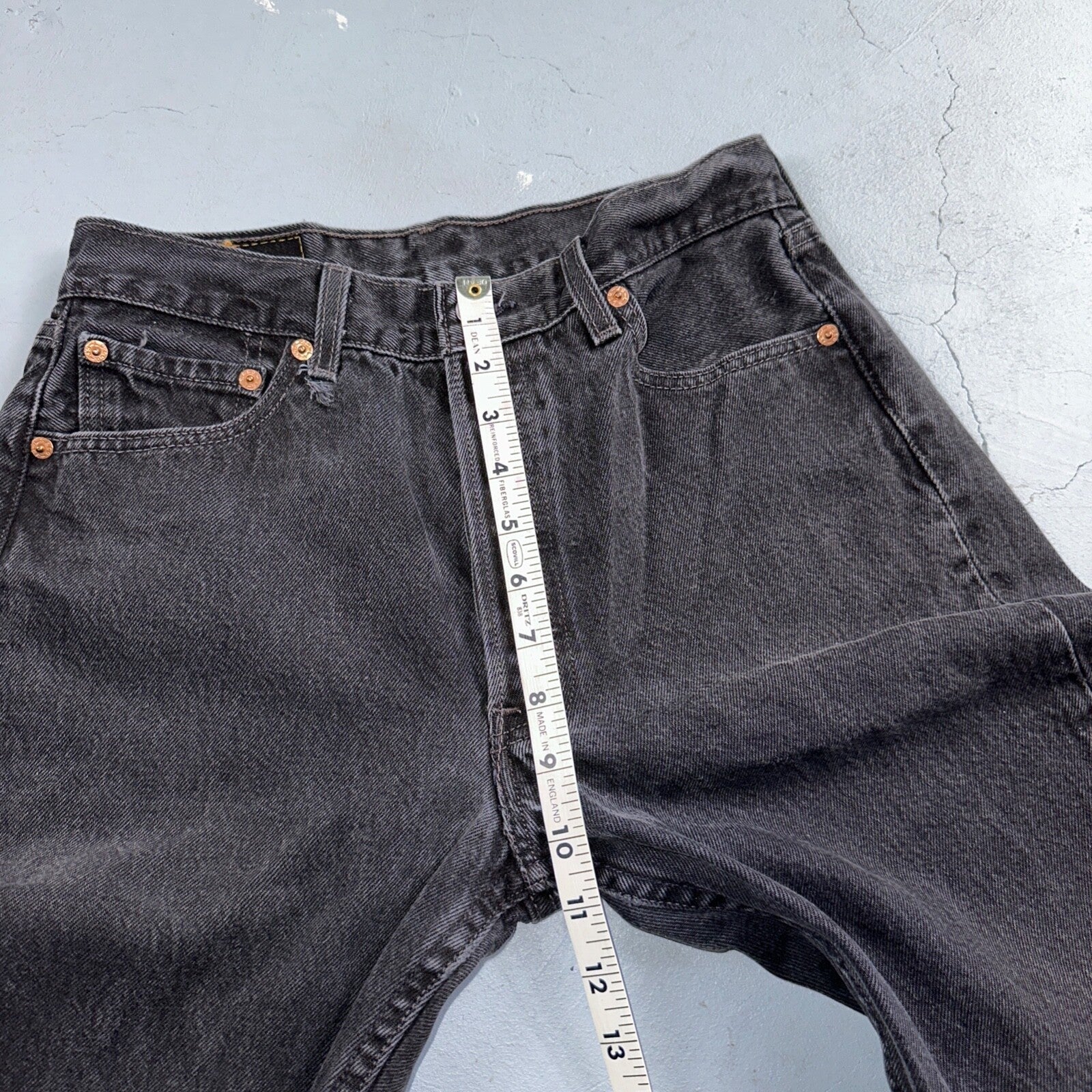 Levis 501 Vintage 90s Mexico Straight Leg Jeans 30x32 Y2K Dark Wash Act 27x30