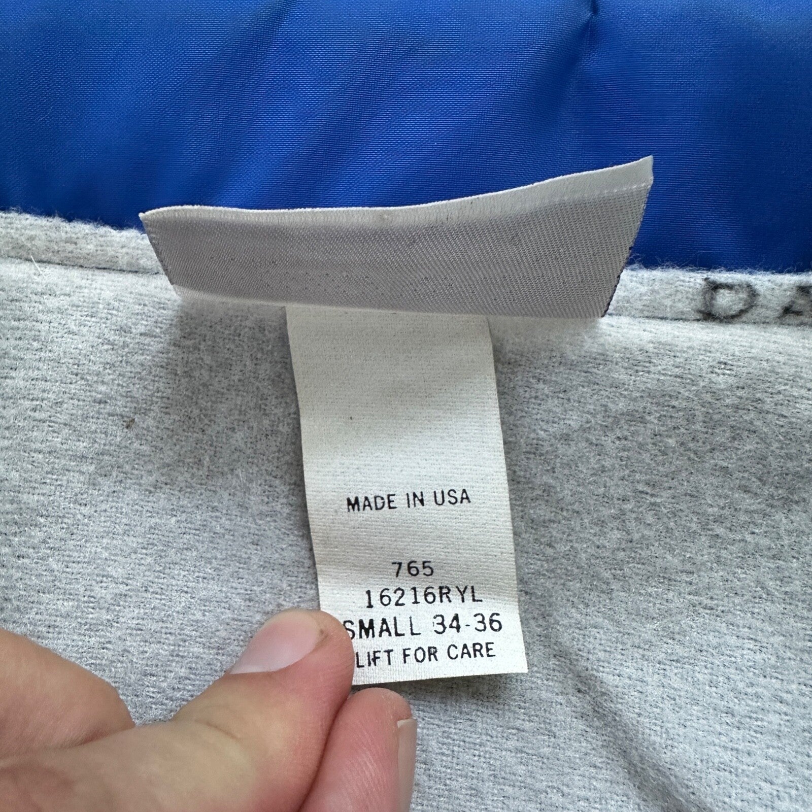 Ford V8 VTG 90s Hartwell Satin Coaches Jacket Lined Windbreaker Size Small Blue