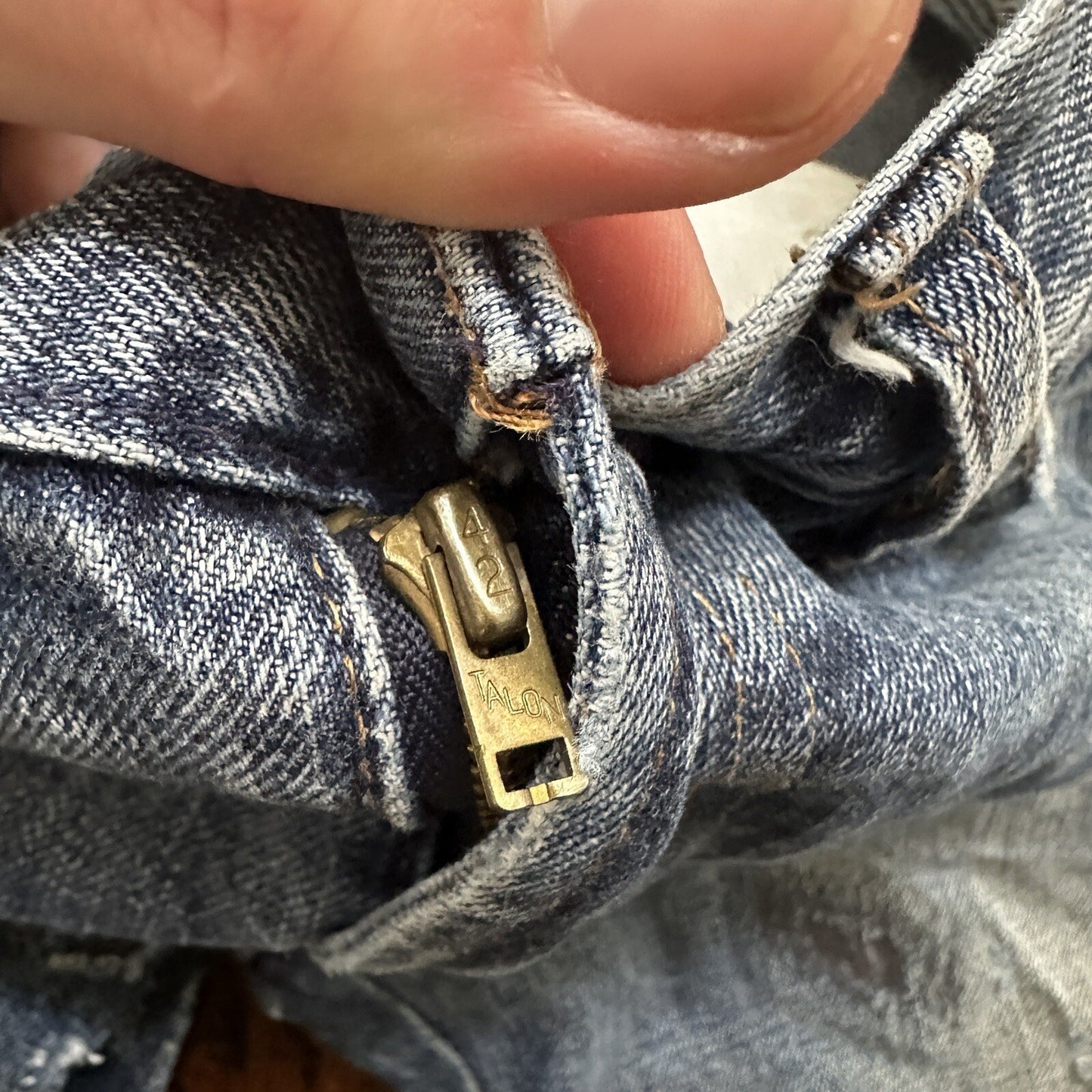 Levis LVC Big E Vintage Redline Selvedge Denim 505 Jeans USA Thrashed 28x34 501