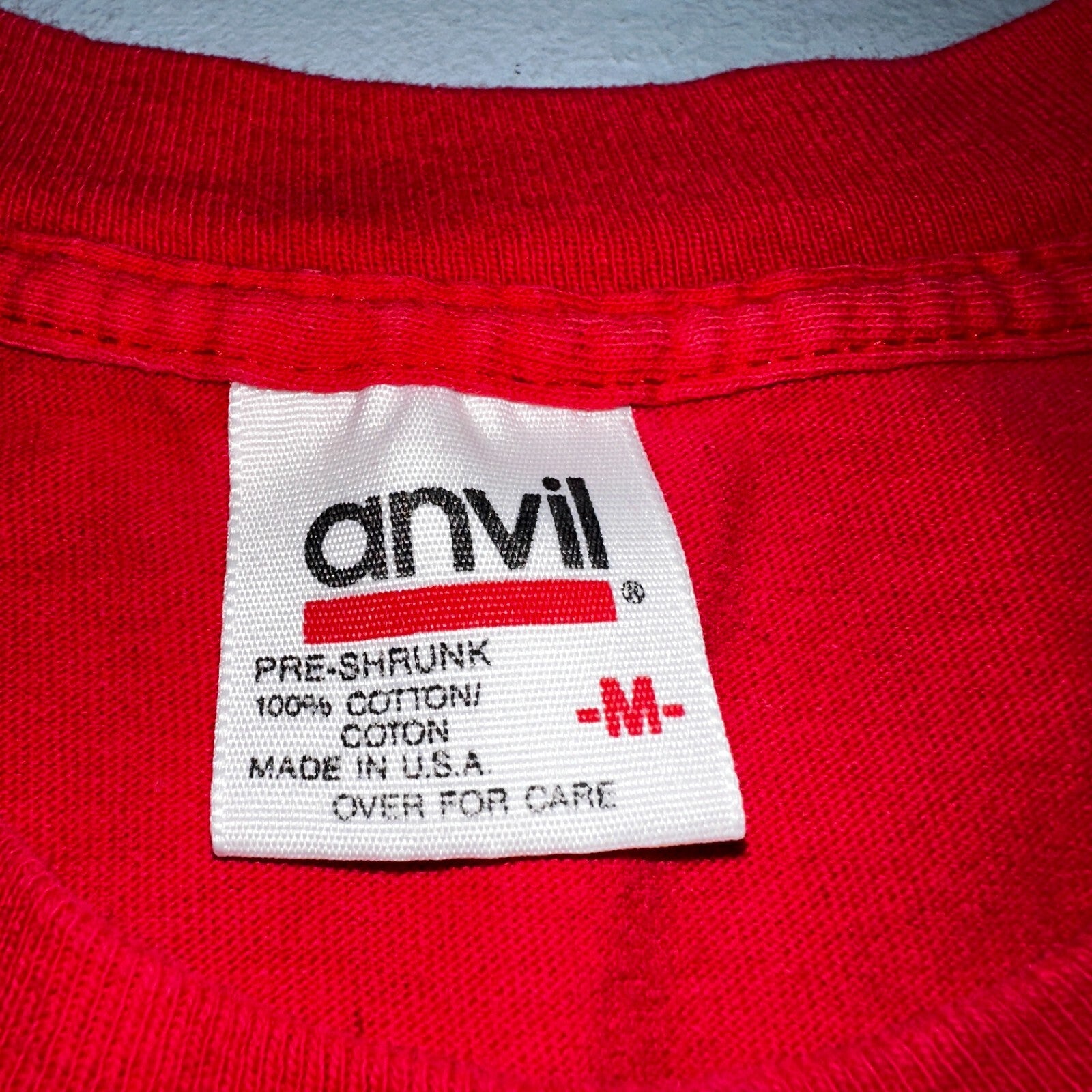 Anvil Dodge Truck 90s USA VTG T Shirt Single Stitch Red Long Sleeve Car Graphic