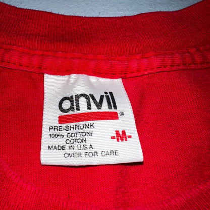 Anvil Dodge Truck 90s USA VTG T Shirt Single Stitch Red Long Sleeve Car Graphic