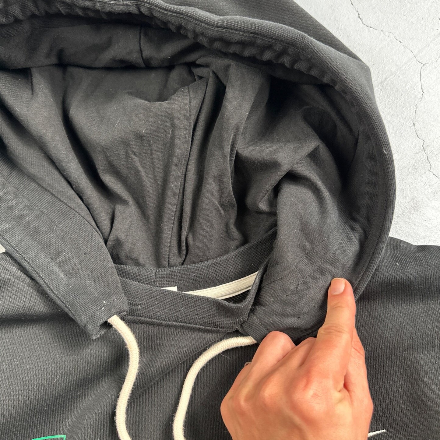 Nike After Hood Hoodie Sweatshirt Men's Size M Dri Fit West Basketball Black