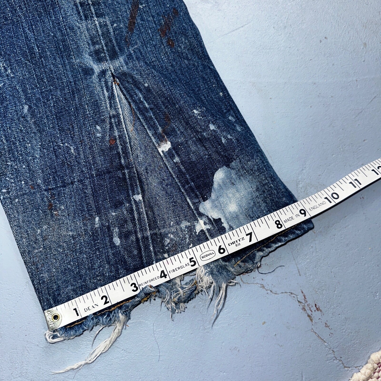 Levis 501 VTG 70s SS Redline Selvedge Jeans XX Thrashed Boot Cut Act 30x31