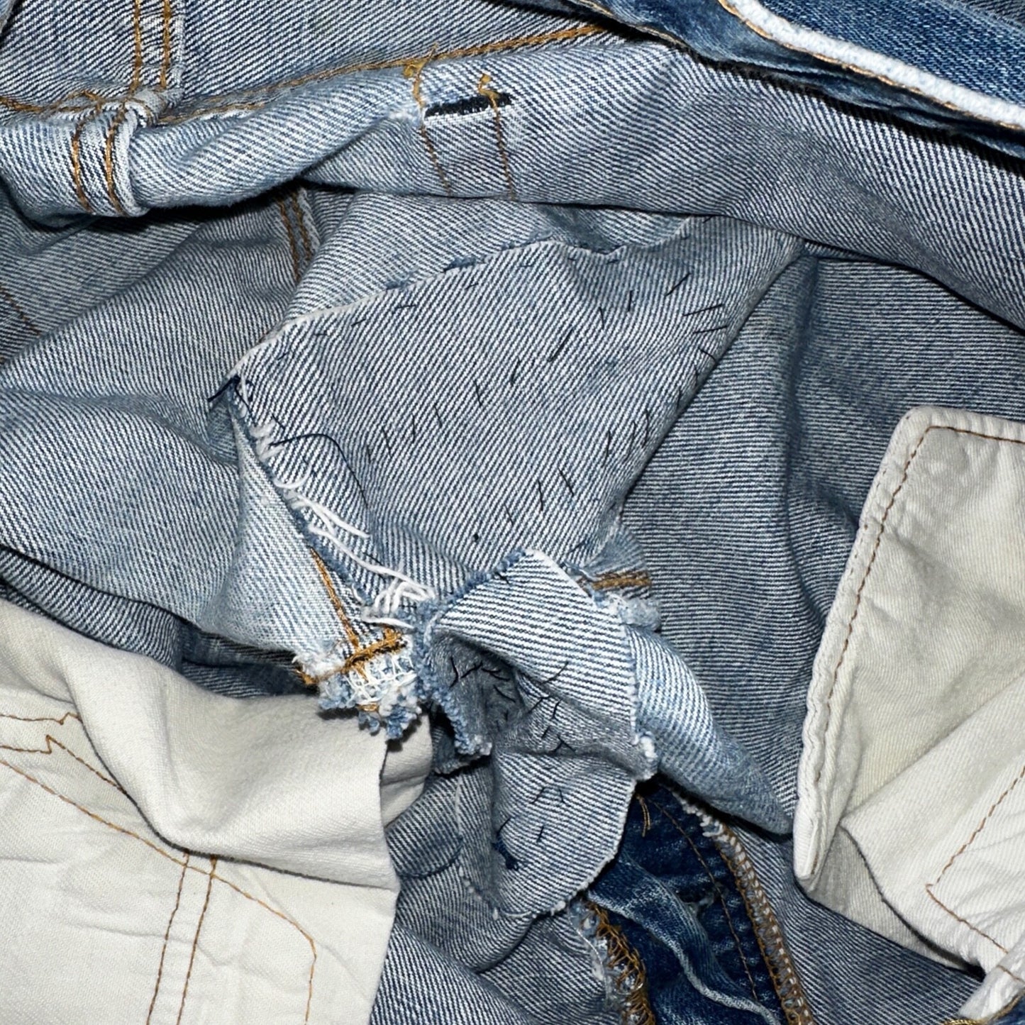 Levis 501 VTG 70s SS Redline Selvedge Jeans XX Med Wash 35x32 Act 32x28