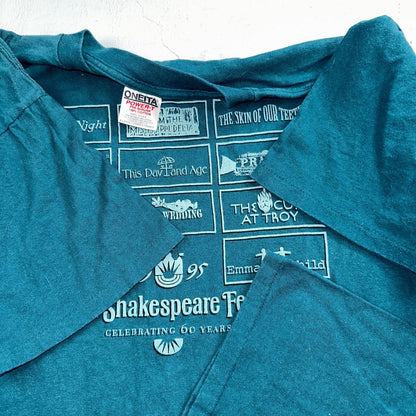 Oneita Shakespeare Hamlet VTG T Shirt 90s Oregon Plays Single Stitch Festival