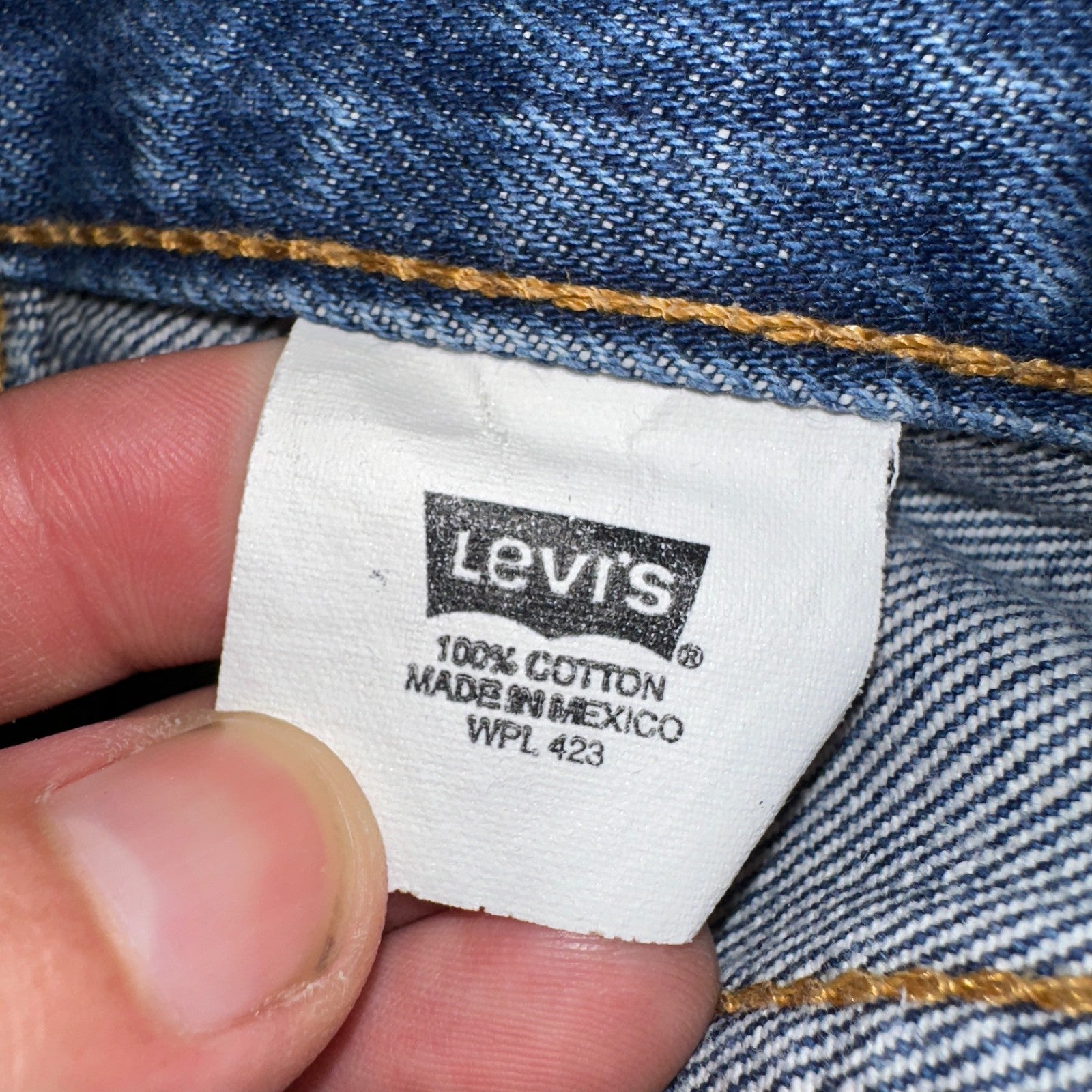 Levis 501 Vintage Y2K 90s XX Straight Leg Jeans Blue Med Wash 38x33 Act 36x29