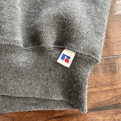 Vintage Russell Athletic Sweatshirt Gray XL USA Worn Thrashed 80s 90s Jumper