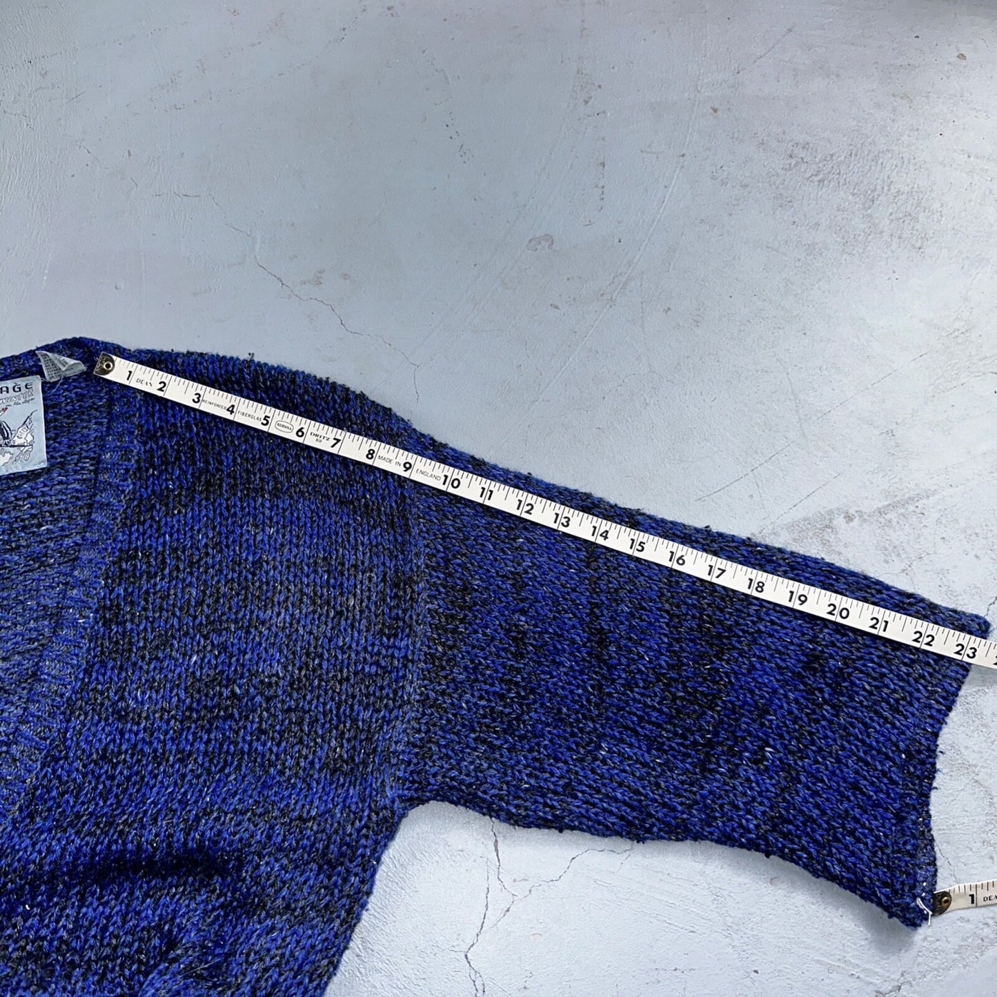 Visage Winter Womans Cardigan Knit Sweater Cozy 80s Active Winter Ramie Purple