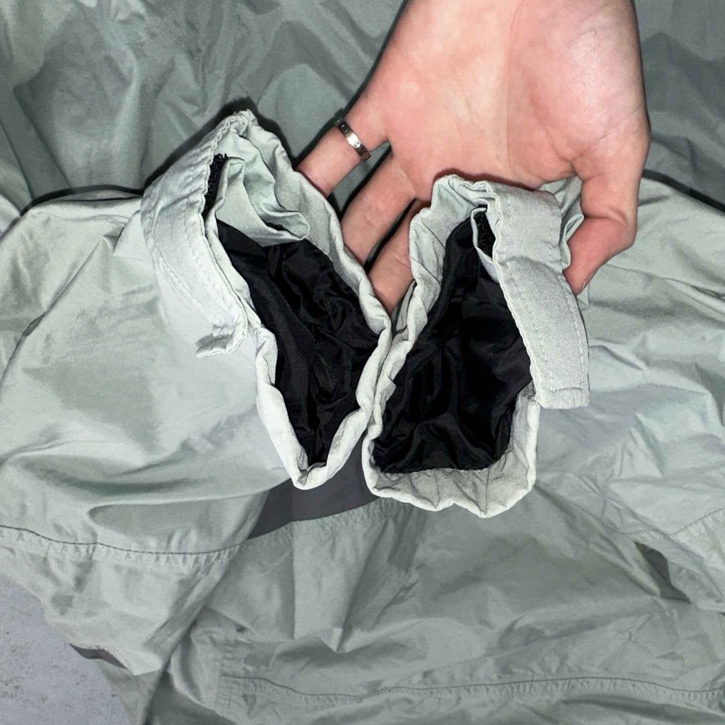 Nike VTG ACG Rain Jacket Storm Fit Anorak 90s Teal Hiking Ski Snowboard 3 Large