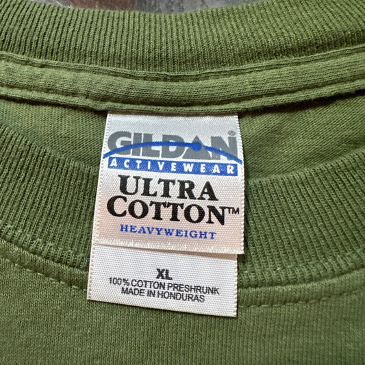 Corpus Christi Texas Cowboy Vintage T Shirt Green Y2K Sea Travel USA America