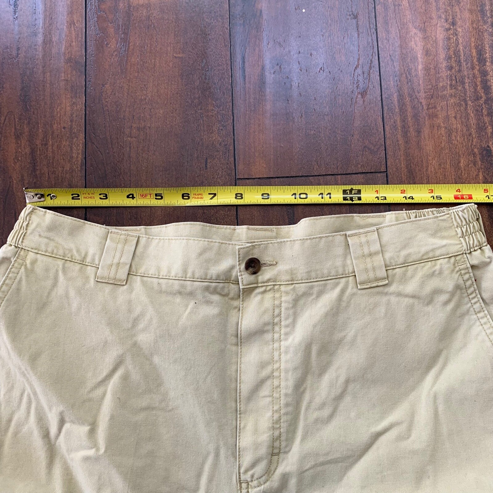 Men's L.L. BEAN Khaki Tan Comfort Waist Dress Chino Pants Size 36x29 Cotton VTG