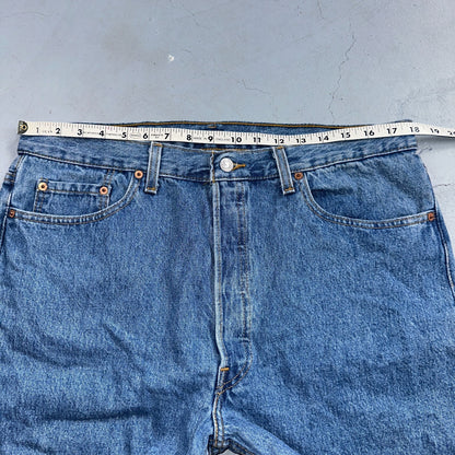 Levis 501 Vintage 90s USA XX Straight Leg Jeans Blue Med Wash 38x30 Act 36x29