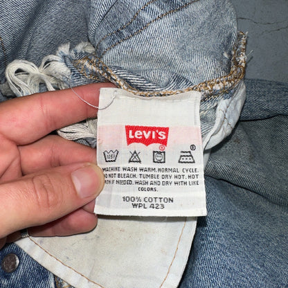 Levis 501 Vintage Y2K 90s XX Straight Leg Jeans Blue Light Wash 38x30 Act 36x30