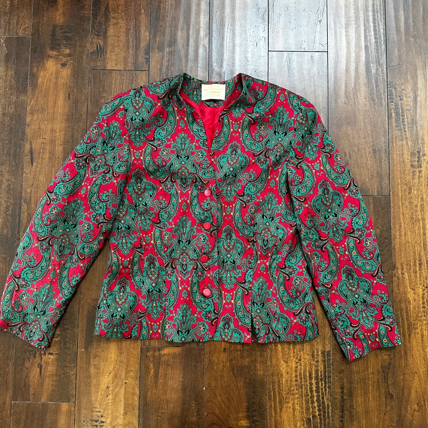 Pendleton Country Sophisticates Paisley Blouse Shirt Top Size 12 Petite Vintage