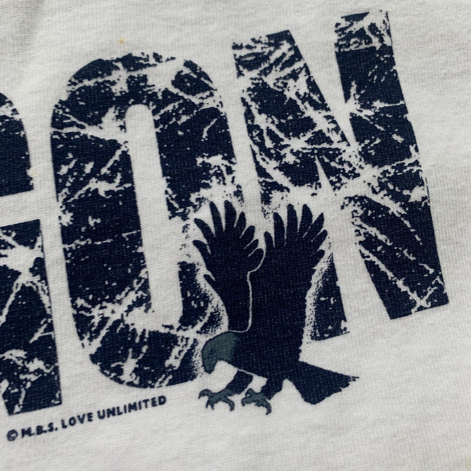 Oregon PDX Portland USA Vintage T Shirt Tultex 90s Travel Road Map Single Stitch