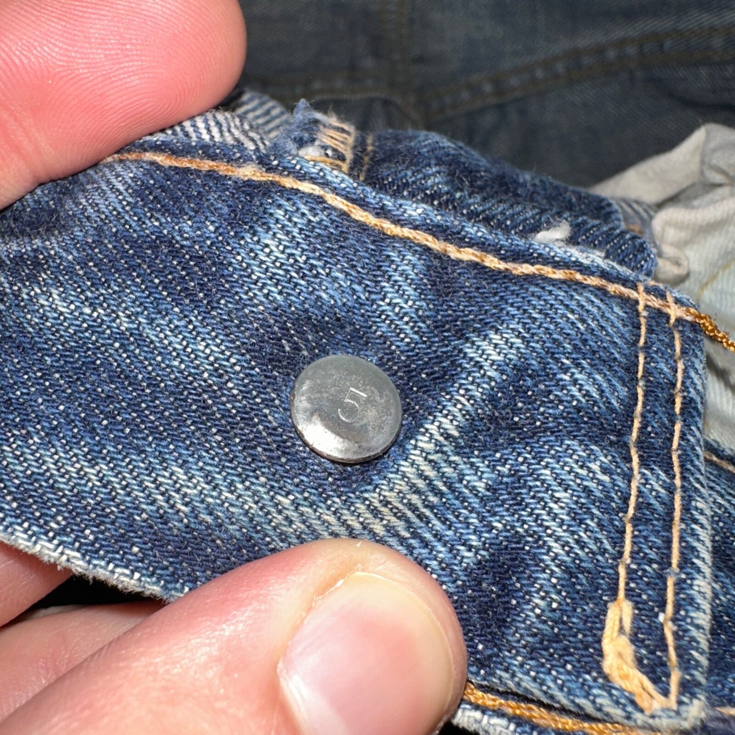 Vintage LEVIS 505 Jeans Big E 1960s Denim 28x28 USA 60s 501 502 Talon Zipper