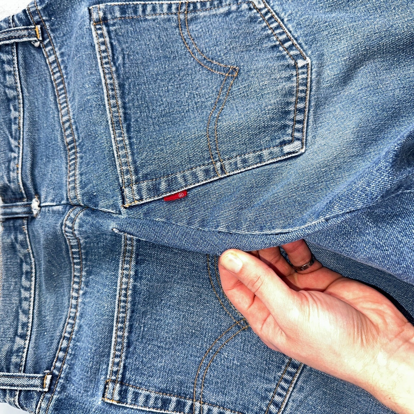 Levis 501 VTG 70s SS Redline Selvedge Jeans XX Med Wash 27x31 Tailored Altered