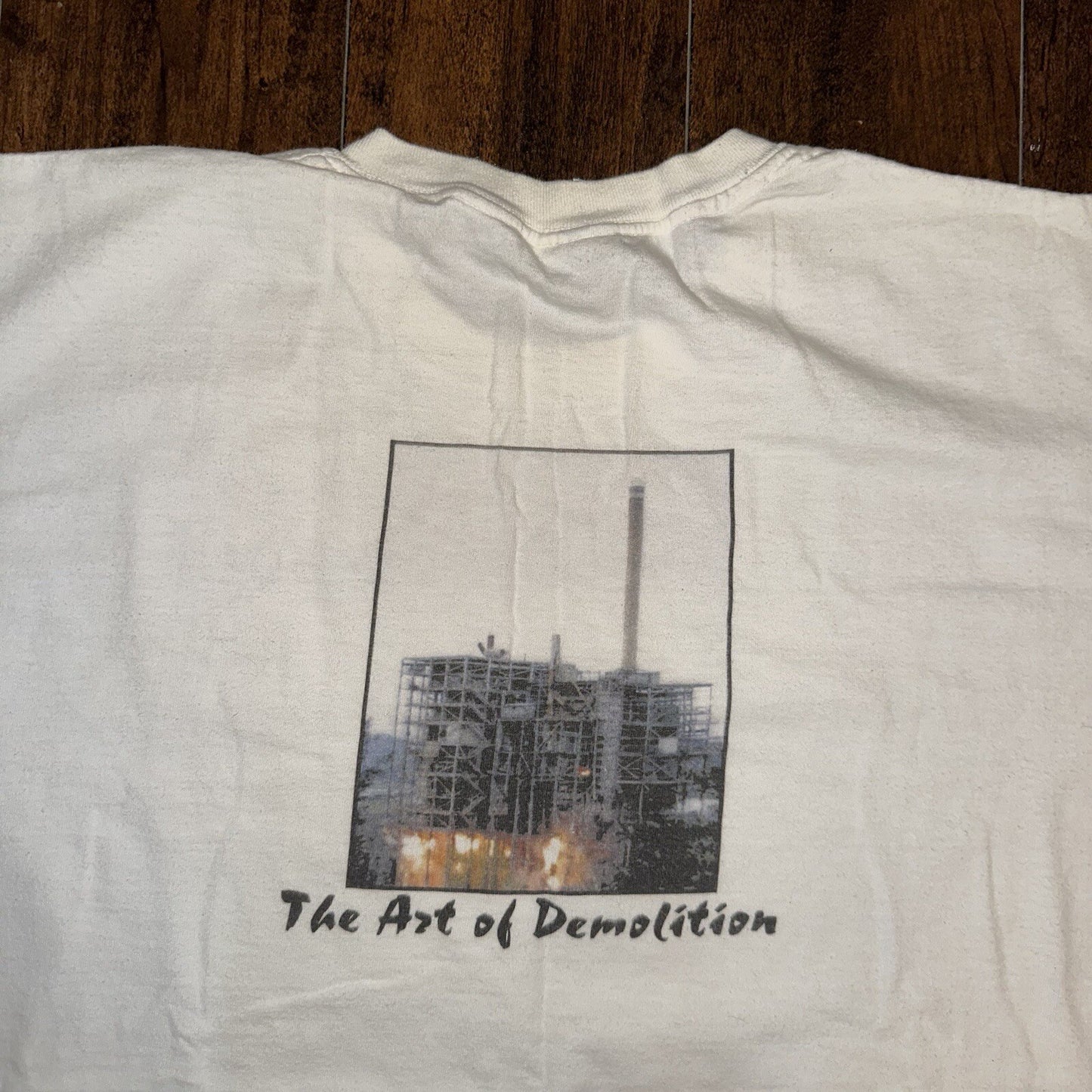 Art Of Demolition Vintage T Shirt 90s Destruction Working Staton Building Rap T