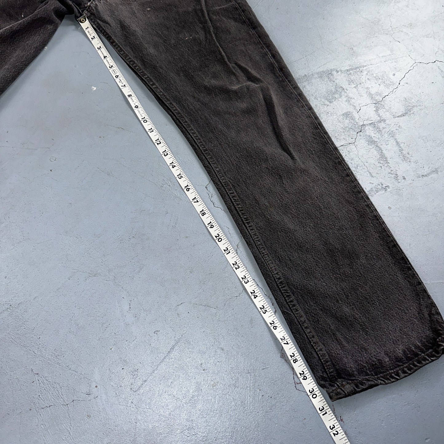 Levis 501 Vintage 80s USA XX Straight Leg Jeans Gray Light Wash 36x32 Act 34x30