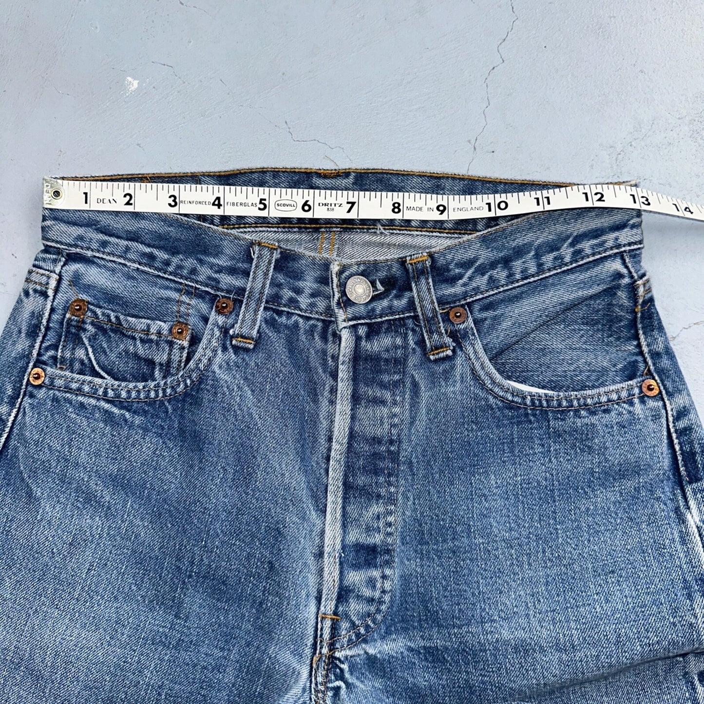Levis 501 VTG 70s SS Redline Selvedge Jeans XX Med Wash 29x33 Act 26x29
