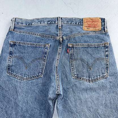 Levis 501 Vintage Y2K XX Straight Leg Jeans Blue 2003 Med Wash 34x32 Act 33x30