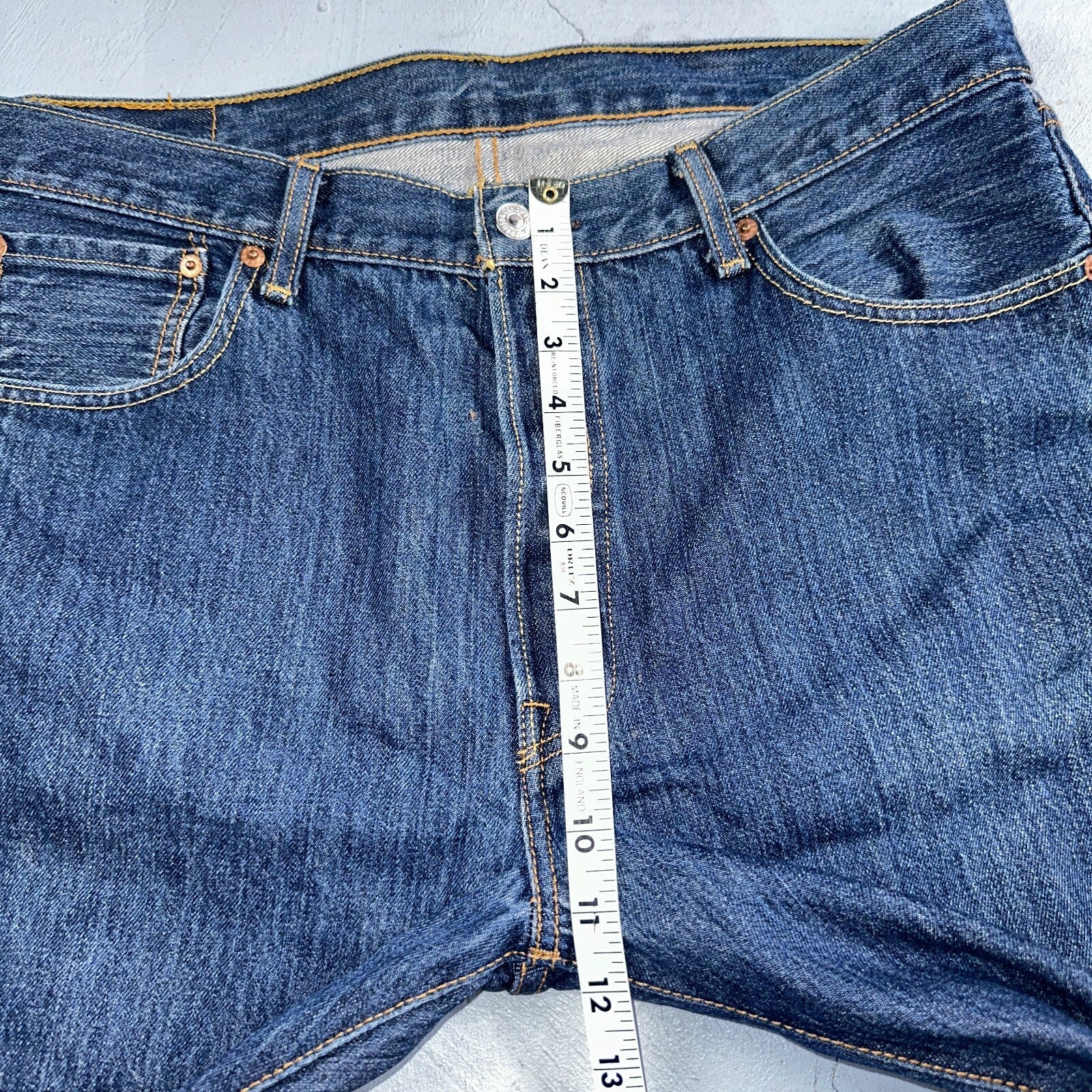 Levis 501 Vintage Y2K Egypt Straight Leg Jeans 36x32 Med Wash Act 36x30