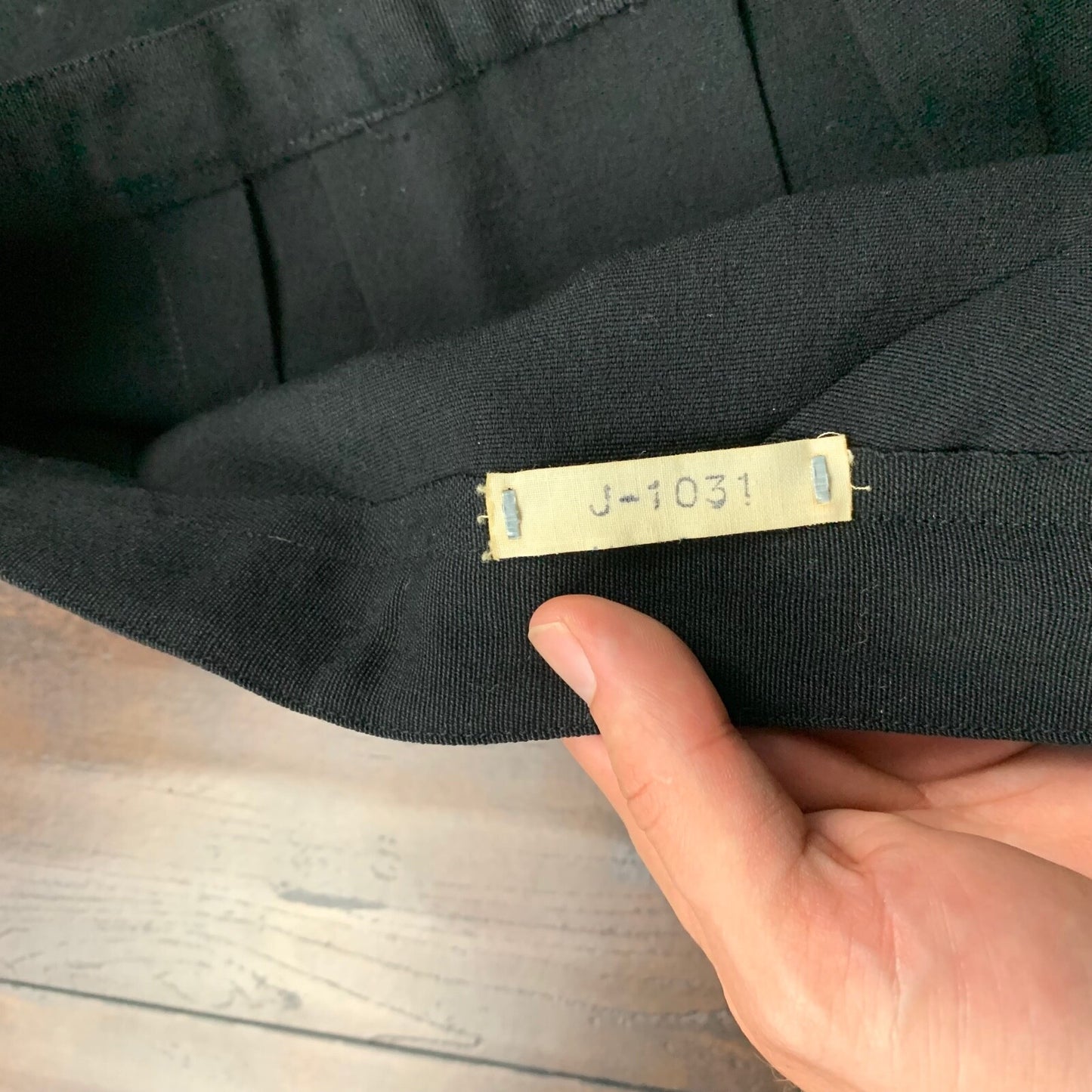 Vintage USA Rockabilly Womens Dress Black Skirt 60s 70s Top Bottom Sanforized