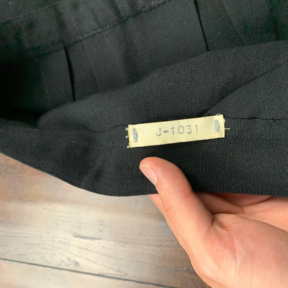 Vintage USA Rockabilly Womens Dress Black Skirt 60s 70s Top Bottom Sanforized