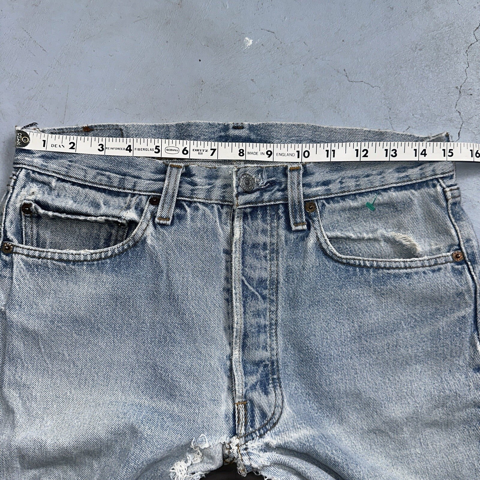 Levis 501 Vintage 80s USA XX Straight Leg Jeans 33x30 Altered Skinny Act 30x33