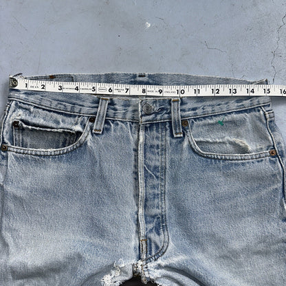 Levis 501 Vintage 80s USA XX Straight Leg Jeans 33x30 Altered Skinny Act 30x33