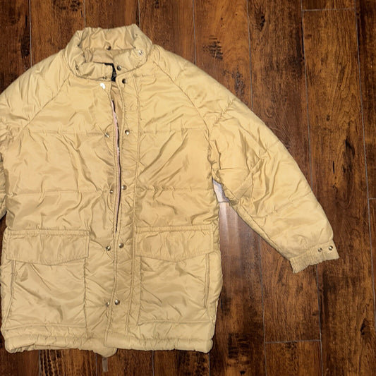 Vintage Golden Fleece Men's Tan Winter Jacket Parka Down Like Poly 70s 80s